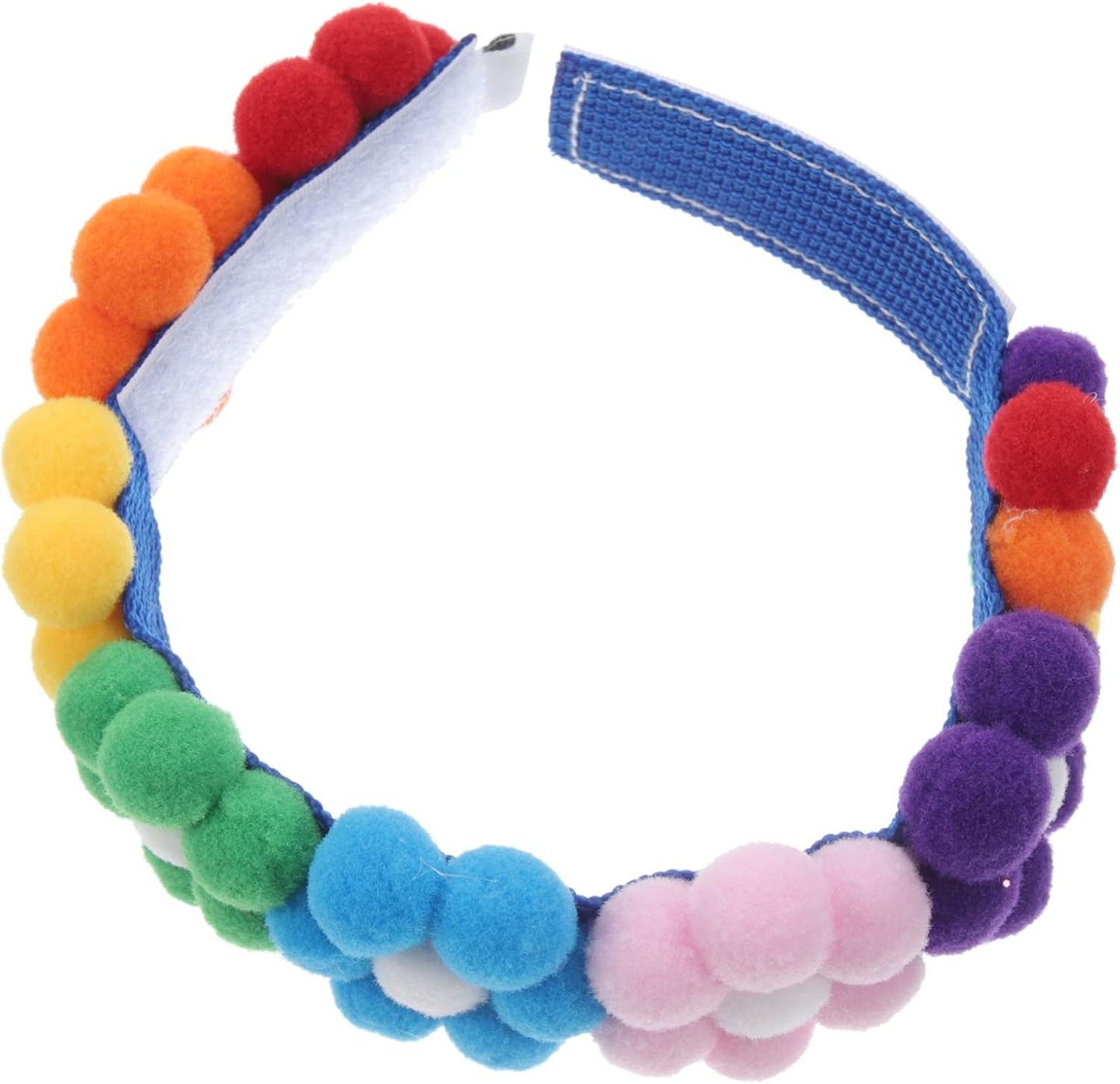Adjustable Comfortable Pet Collar with Plush Flower Design