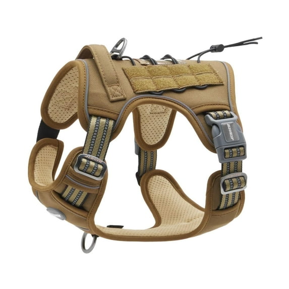 Tactical No-Pull Dog Harness – Tan