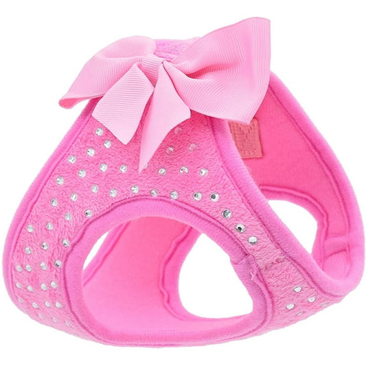 Soft Pink Bow Dog Harness for Small Pets