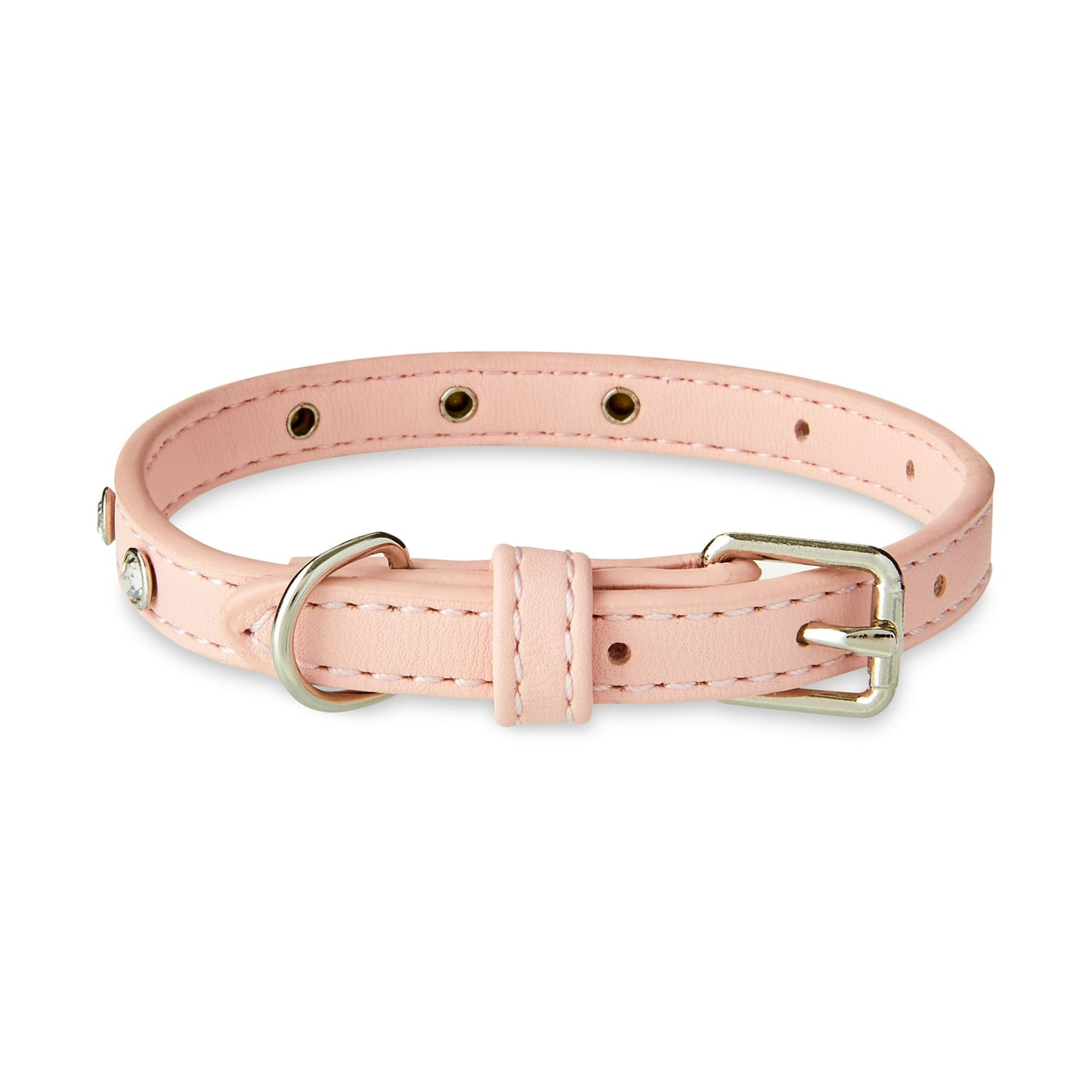 Pink Rhinestone Fashion Dog Collar